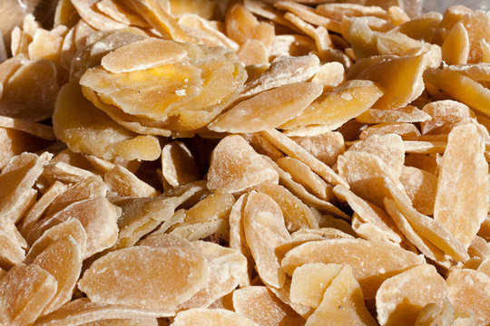 Frutos secos, rebanadas deshidratadas