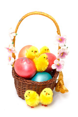 Basket with Easter Eggs