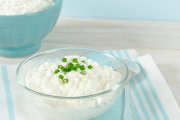Close Up Of Cottage Cheese
