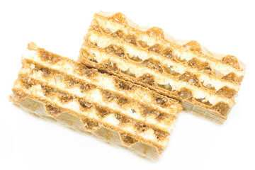 close-up waffle photo (diagonal)