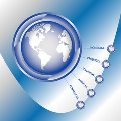 World web page design vector.