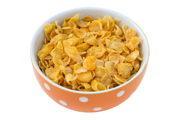 cornflakes in the bowl