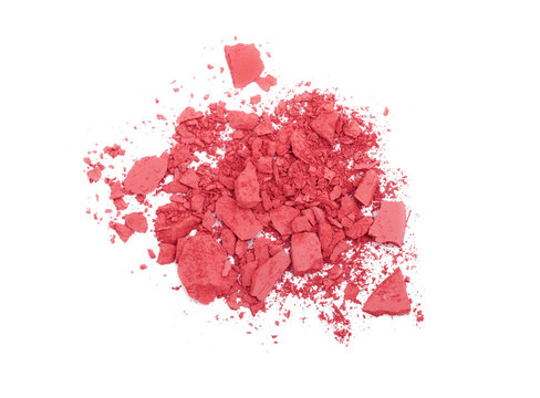 Pink Crashed Blush Isolated On White