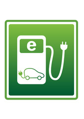 elektro tankstelle schild