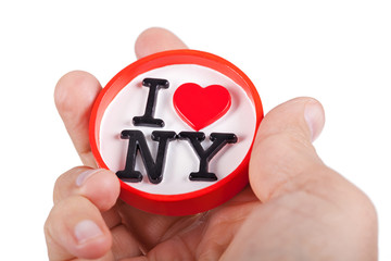 magnet with a tribute to new york city