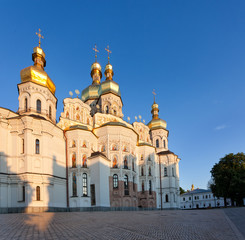 Fototapeta na wymiar Widok Kijów Ławra Pechersk klasztoru prawosławnego, Ukraina