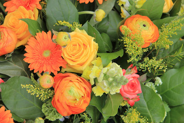 orange and yellow bouquet