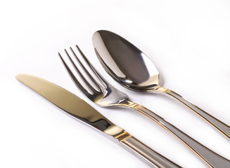 Fork, knife and spoon