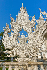 Fototapeta na wymiar Thai art in the white temple
