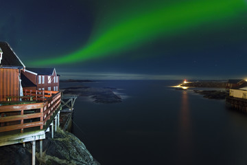 Nordlicht in A Lofoten Norwegen