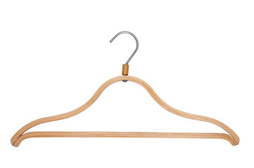 Wooden clothes hanger.