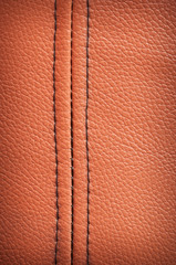 Fototapeta premium Leather texture with selvage