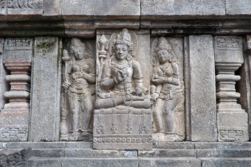 Fototapeta na wymiar Carved stone at Borobudur temple