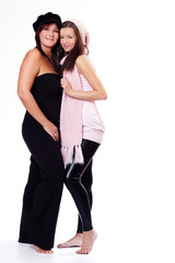 Mother with her daughter