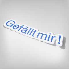Gefällt mir Aufkleber