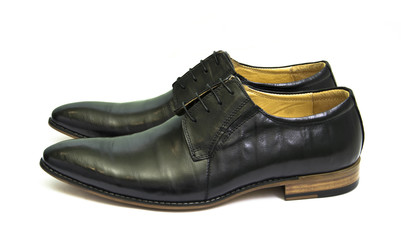 Man's shoes  on white background