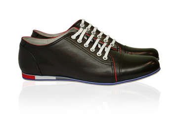 Man's shoes  on white background