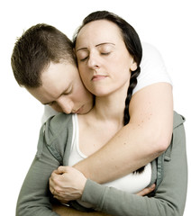 couple in loving embrace