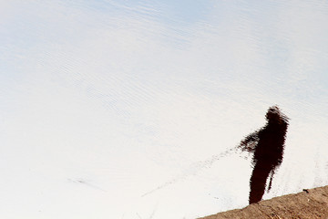 Fisherman's reflection