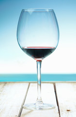 Wine at the beach