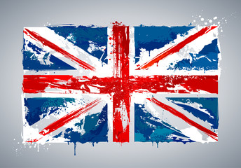 Grunge UK national flag