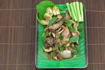 Spicy pork roast.