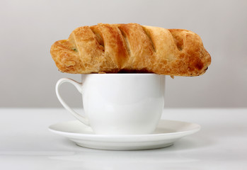 Croissant and coffee