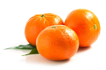 three tangerine