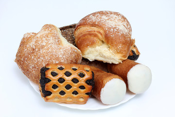 Sweet pastry on plate