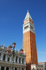 Fototapeta na wymiar St. Mark`s Square in Venice.