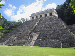 Palenque - Maya King Pakal tomb in the Temple of Inscriptions