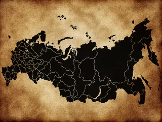 Gordijnen Map of Russia © lina0486