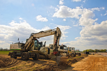 Strassenbau / Baustelle