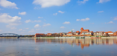 skyline of Torun, Poland - obrazy, fototapety, plakaty