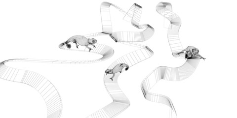 camaleonte render 3d grafica