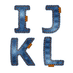 Jeans letters