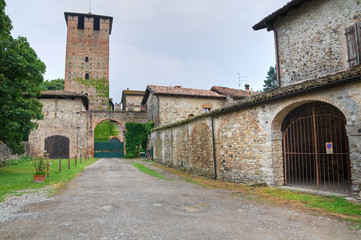 Fototapeta na wymiar Castle of Vigolzone. Emilia-Romagna. Włochy.