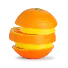 Naklejka na ściany i meble Апельсин и лимон
