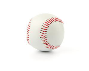 All in focus baseball isolated on white background