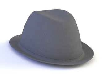 3d render of grey hat