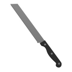 3d render of kitchen knife