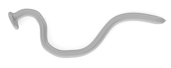 3d render of bended nail