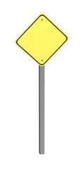 3d render of traffic sign