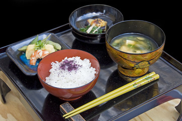 Plateau repas japonais