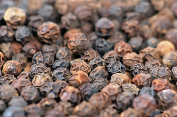 Closeup background of pepper seeds