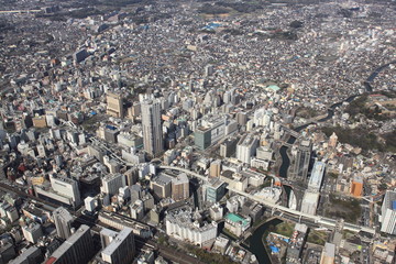 Fototapeta premium Chiba Japan, aerial view