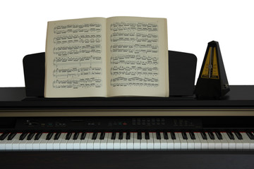 piano and metronome