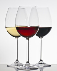 Three glasses of wine