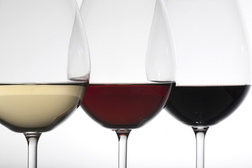 Three glasses of wine