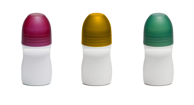 Isolated and blank deodorant bottle